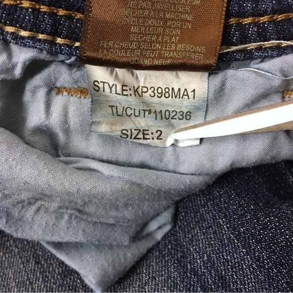 KUT FROM THE CLOTH Jeans Cameron Cuffed Straight Leg Crop Stretch Denim Size 2 - Picture 9 of 11